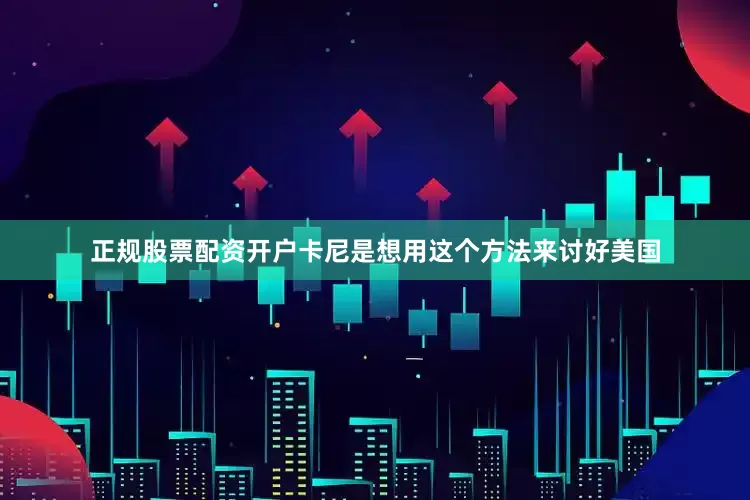 正规股票配资开户卡尼是想用这个方法来讨好美国